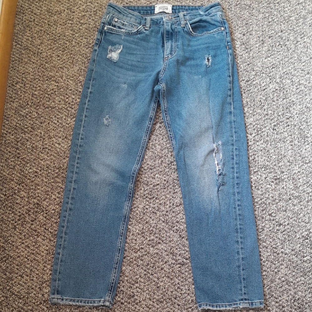 Zara Blue Distressed Jeans